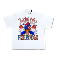 White taster like freedom Urban Heavy Tee - Zillion Design Studio