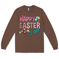 Chestnut Happy Easter y'all Long Sleeve Tee - Neo Western