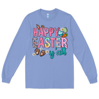 Colony Blue Happy Easter y'all Long Sleeve Tee - Neo Western