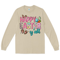 Mushroom Happy Easter y'all Long Sleeve Tee - Neo Western