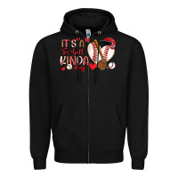 Black it s a tee ball kinda day baseball Zipper Hoodie - Artiststas