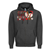 Charcoal Heather it s a tee ball kinda day baseball Zipper Hoodie - Artiststas