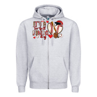 Heather Grey it s a tee ball kinda day baseball Zipper Hoodie - Artiststas