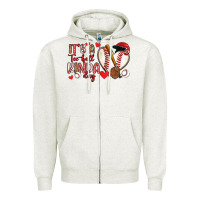 Oatmeal Heather it s a tee ball kinda day baseball Zipper Hoodie - Artiststas