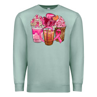 Seafoam breast cancer coffee cups Premium Sweatshirt - NancyCooperArtShop