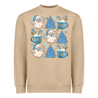 Mushroom santa claus doodles christmas Heavyweight Sweatshirt - MaliasSmallBusiness