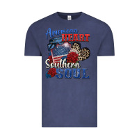 Vintage Denim american heart southern soul Vintage Tee - Zillion Design Studio