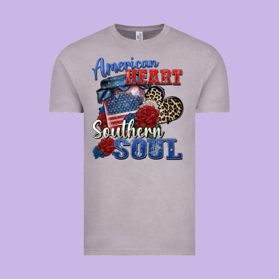 American Heart Southern Soul Vintage Tee Designed By Zillion Design Studio