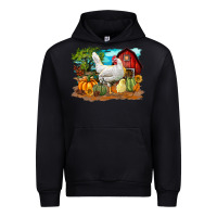 Black Fall Chicken Urban Hoodie - LillyAllenDesigns