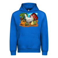 Cobalt Fall Chicken Urban Hoodie - LillyAllenDesigns