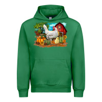 Emerald Fall Chicken Urban Hoodie - LillyAllenDesigns