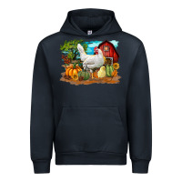 Navy Fall Chicken Urban Hoodie - LillyAllenDesigns