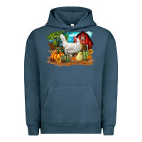 Pigment Midnight Navy Fall Chicken Urban Hoodie - LillyAllenDesigns
