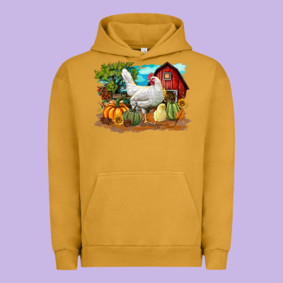 Fall Chicken Urban Hoodie Designed By Lillyallendesigns