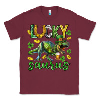 Burgundy Lucky saurus st.patricks day Classic Tee - Neo Western