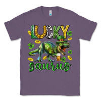Lavender Lucky saurus st.patricks day Classic Tee - Neo Western