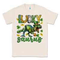 Natural Lucky saurus st.patricks day Classic Tee - Neo Western