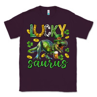 Plum Lucky saurus st.patricks day Classic Tee - Neo Western