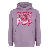 Lavender you make my heart pop Heavyweight Hoodie - NancyCooperArtShop