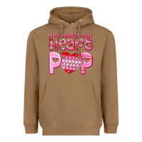 Toasted Coconut you make my heart pop Heavyweight Hoodie - NancyCooperArtShop