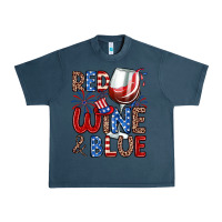 Midnight Navy red wine and blue Urban Heavy Tee - Zillion Design Studio