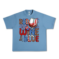 Pebble Blue red wine and blue Urban Heavy Tee - Zillion Design Studio