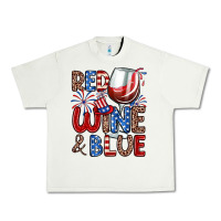 Pistachio red wine and blue Urban Heavy Tee - Zillion Design Studio