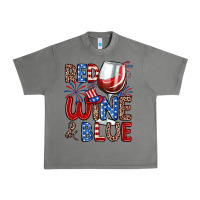 Tornado red wine and blue Urban Heavy Tee - Zillion Design Studio