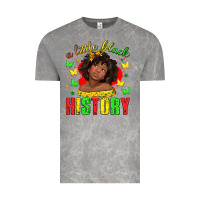 Cloud Rock a little black history with girl juneteenth Vintage Tee - texasbilliewilder