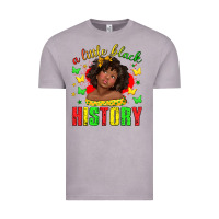 Vintage Zinc a little black history with girl juneteenth Vintage Tee - texasbilliewilder