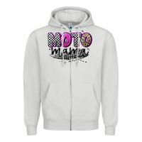 Dove Grey moto mama Zipper Hoodie - Artiststas