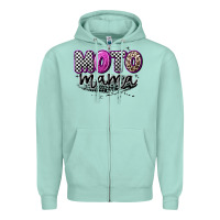 Seafoam moto mama Zipper Hoodie - Artiststas