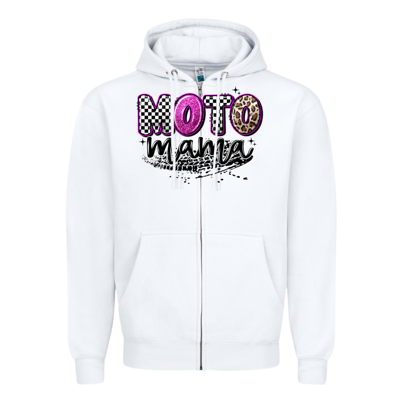 Moto Mama Zipper Hoodie by Artiststas | Teevron