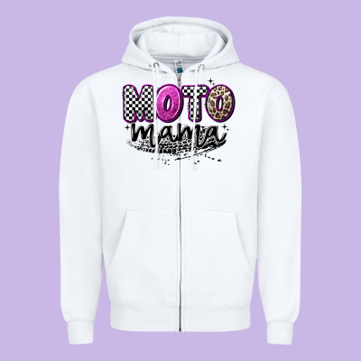Moto Mama Zipper Hoodie Designed By Artiststas