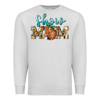 Dove Grey Western Show Mom Red Angus Premium Sweatshirt - LillyAllenDesigns