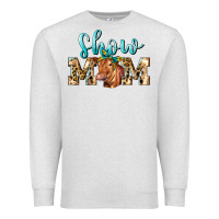 Oatmeal Heather Western Show Mom Red Angus Premium Sweatshirt - LillyAllenDesigns