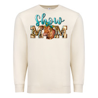 Western Show Mom Red Angus Premium Sweatshirt | Teevron