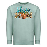 Seafoam Western Show Mom Red Angus Premium Sweatshirt - LillyAllenDesigns