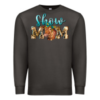 Smoke Western Show Mom Red Angus Premium Sweatshirt - LillyAllenDesigns