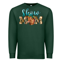 Sports Green Western Show Mom Red Angus Premium Sweatshirt - LillyAllenDesigns