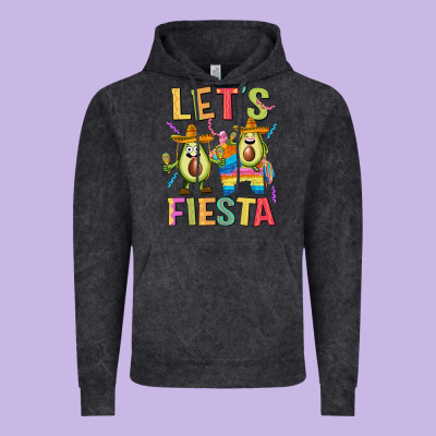Let's Fiesta Vintage Hoodie Designed By Jahusdesignshop