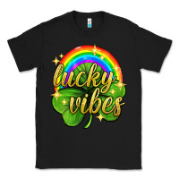 Black Lucky vibes st. patricks day Classic Tee - Neo Western