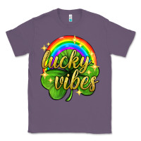 Lavender Lucky vibes st. patricks day Classic Tee - Neo Western