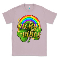 Lilac Lucky vibes st. patricks day Classic Tee - Neo Western
