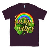 Plum Lucky vibes st. patricks day Classic Tee - Neo Western