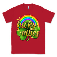 Red Lucky vibes st. patricks day Classic Tee - Neo Western