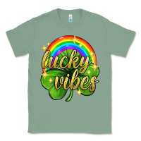 Sage Lucky vibes st. patricks day Classic Tee - Neo Western