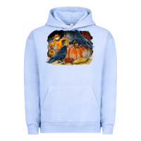 Pigment Grape Ice Fall Background With Crow Urban Hoodie - LillyAllenDesigns