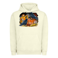 Fall Background With Crow Urban Hoodie | Teevron