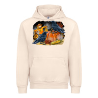 Sandshell Fall Background With Crow Urban Hoodie - LillyAllenDesigns